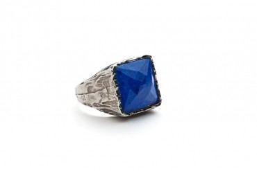 Ring for man silver sterling and natural stone