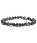 FREEDOM - Silver sterling bracelet and natural stones