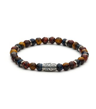 Bracciale uomo argento e pietre naturali