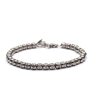 Bracciale in argento da uomo