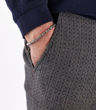Bracciale in argento da uomo 2