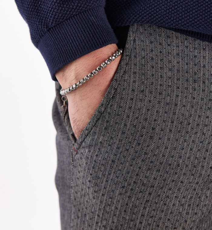 CESARE - Men's silver bracelet