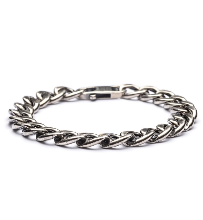Bracciale grumetta argento uomo