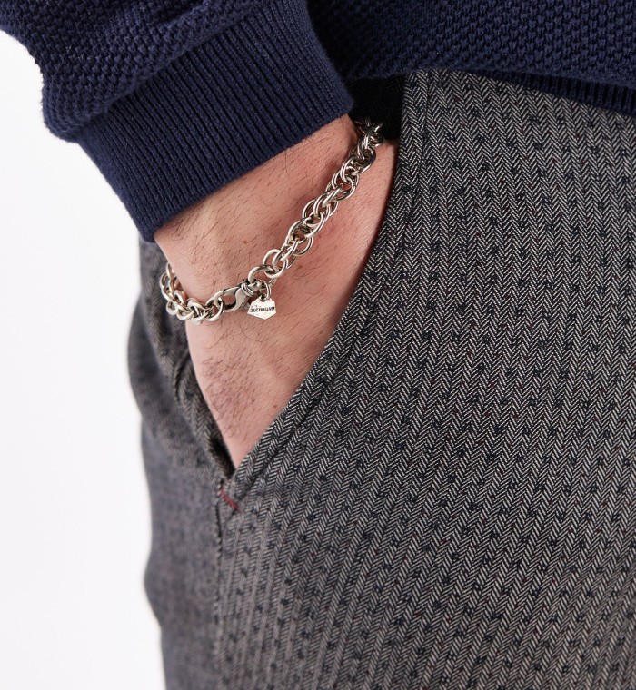 TRITONE - Men's silver bracelet