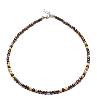 necklace with natural stones and silver sterling 925