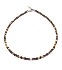 necklace with natural stones and silver sterling 925