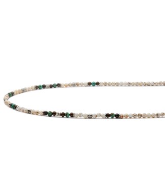 necklace natural stones and silver sterling 925 2