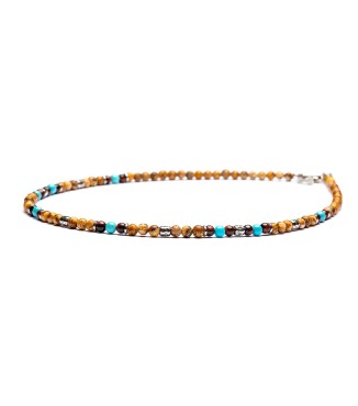 necklace with natural stones and silver sterling 925 2
