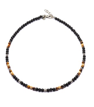 necklace with natural stones and silver sterling 925