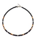 necklace with natural stones and silver sterling 925