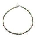 necklace with natural stones and silver sterling 925