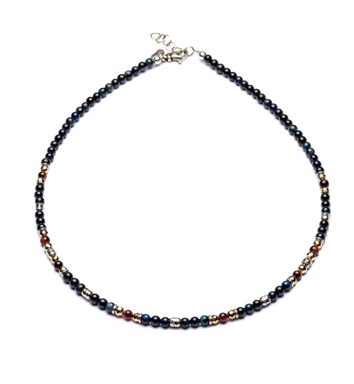 Handmade necklace with natural stones