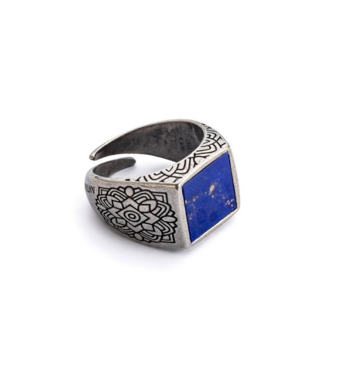 Anello MANDALA BLU by Antracite