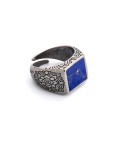 Anello MANDALA BLU by Antracite