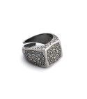 Ring for man silver sterling and natural stone