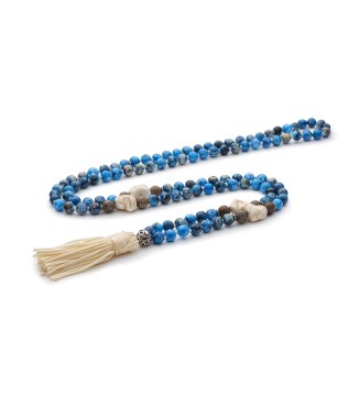 Collana Mala tibetano pietre dure