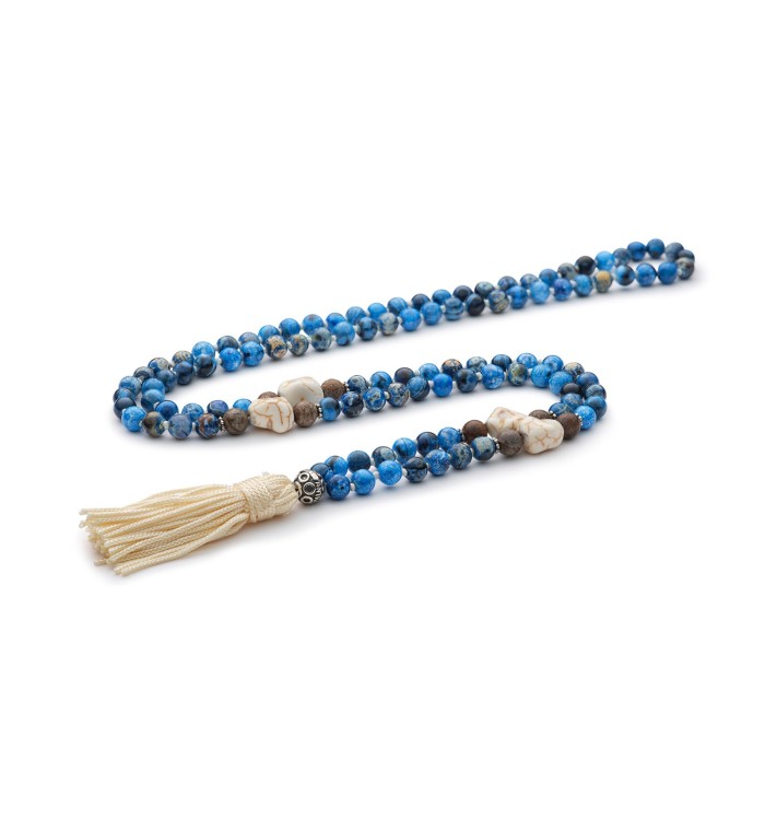 Collana Mala tibetano pietre dure