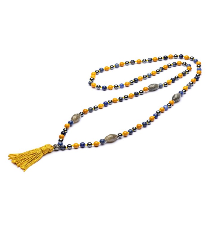 LHASA - Necklace natural stone, Tibetan Mala