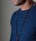 man worn tibetan mala