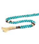 Collana Mala tibetano 108 pietre dure annodate