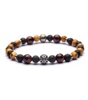 Bracciale per uomo argento e pietre naturali