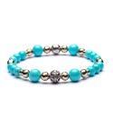 Bracciale per uomo argento e pietre naturali