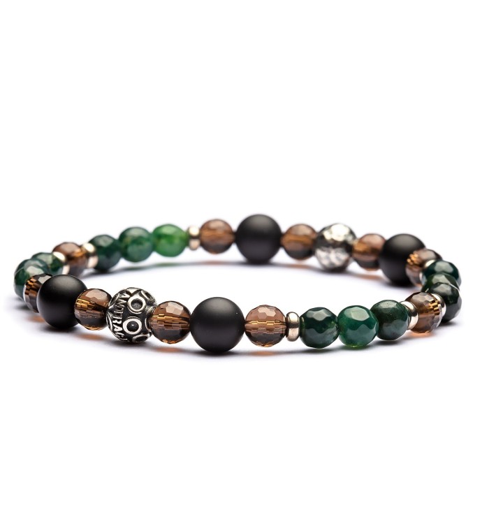 Bracciale argento e pietre dure