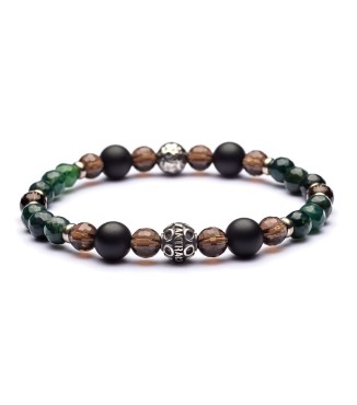 Bracciale uomo pietre dure e argento