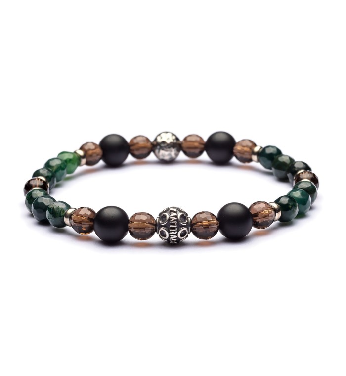 Bracciale uomo pietre dure e argento