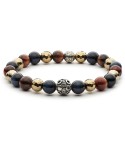 Bracciale uomo pietre e argento