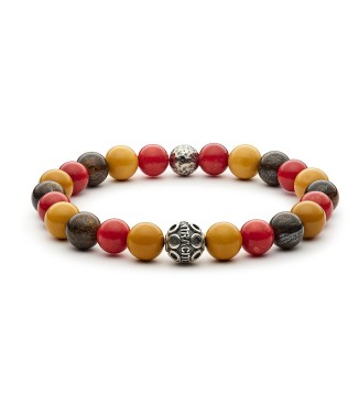 Bracciale uomo pietre e argento