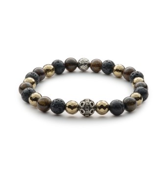 Bracciale uomo pietre e argento