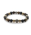 Bracciale uomo pietre e argento