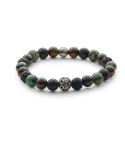 Bracciale uomo pietre e argento