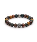 Bracciale uomo pietre e argento