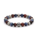 Bracciale uomo pietre e argento