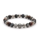 Bracciale uomo pietre e argento