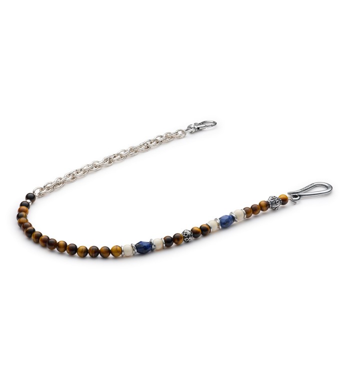 SILVERSTONE - Wallet chain natural stone