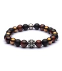 Bracciale uomo pietre e argento