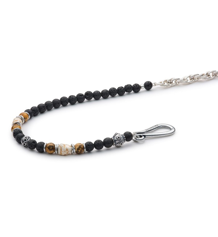 RIDER - Wallet chain natural stone