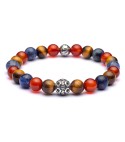 Bracciale uomo pietre e argento