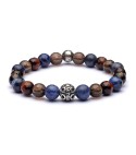Bracciale uomo pietre e argento