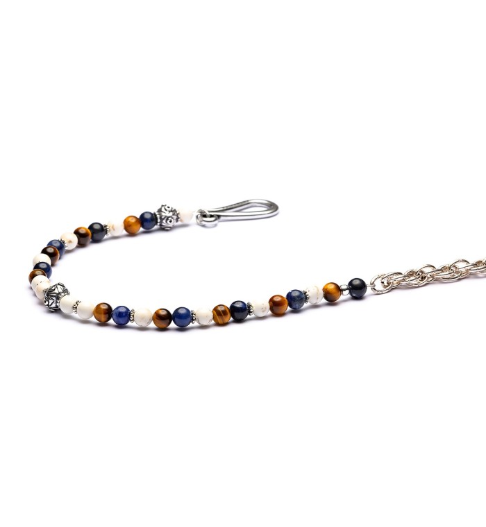 ONDA - Wallet chain natural stone