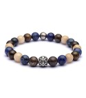 Bracciale uomo pietre e argento