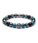 Bracciale uomo pietre e argento