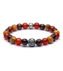Bracciale uomo pietre e argento