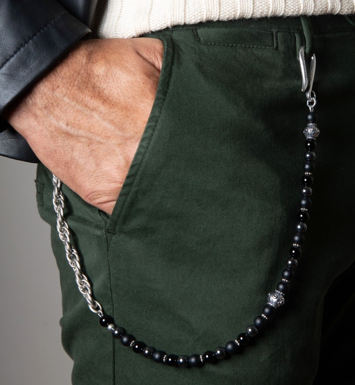 TSUNAMI - Wallet chain natural stone