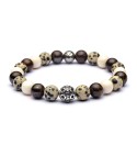 Bracciale uomo pietre e argento