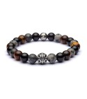 Bracciale uomo pietre e argento