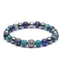 Bracciale uomo pietre e argento